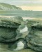 Shore, Humphrey Head (greywash), Morecambe Bay, Lancs (25.4 x 19.1 cms). Year 1975. Cat. no. 140.