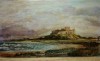 Bamburgh Castle, Northumb. (19.4 x 27.3 cms). Year 1996. Cat. no. 459. (Yorkshire & North East)